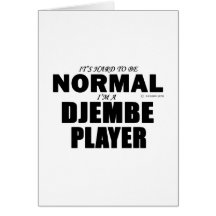 Normal Djembe Player Greeting Cards