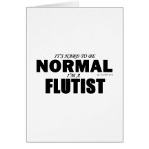 Normal Flautist Greeting Cards