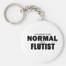 Normal Flautist Keychain