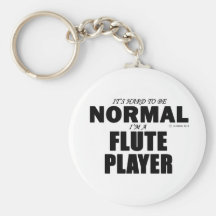 Normal Flute Player Key Chains