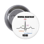 Normal Heartbeat Inside (ECG EKG) Button