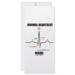 Normal Heartbeat Inside (ECG EKG) rack cards