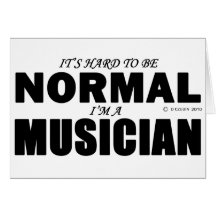 Normal Musician Greeting Card
