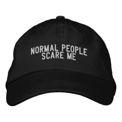 Normal People Scare Me Embroidered Hats Normal People Scare Me Embroidered Hats