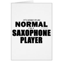 Normal Saxophone Player Greeting Card