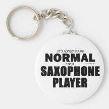 Normal Saxophone Player Keychain