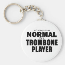 Normal Trombone Player Keychain