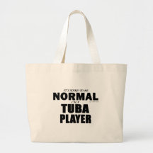 Normal Tuba Player Canvas Bags