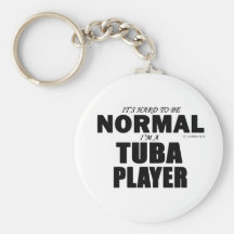 Normal Tuba Player Keychain
