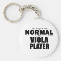 Normal Viola Player Keychain