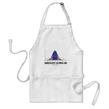 Normality Eludes Me (Bell Curve Humour) Apron