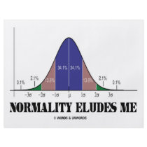 Normality Eludes Me (Bell Curve Humour)