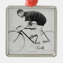 Norman Anderson Side View of Racing Bicycle Christmas Ornament