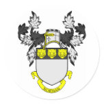 NORMAN Coat of Arms Round Sticker
