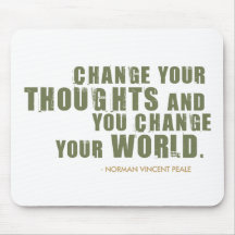 Norman Vincent Peale Quote Mouse Pads