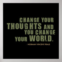 Norman Vincent Peale Quote Poster