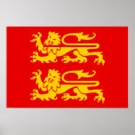 Normandie, France flag Poster