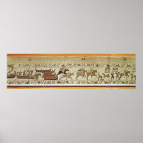 Normans disembark at Pevensey and the knights