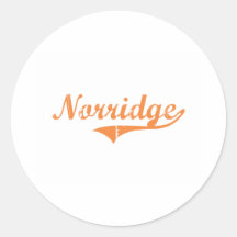 Norridge Illinois Classic Design Round Sticker
