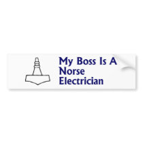 Norse Electrician Bumper Sticker