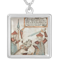 Norse god Tyr losing his hand to the bound wolf Jewelry