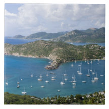 North America, Caribbean, Antigua. English Ceramic Tile