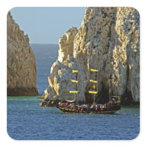 North America, Mexico, State of Baja Square Sticker