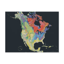 North_america_terrain_2003_map Post Card