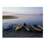 North America, US, ME, Boats on the shore of Post Card