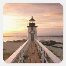 North America, USA, Massachusetts, Nantucket 4 Square Sticker