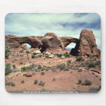 North and South windows, Arches National Park, Uta Mouse Pads