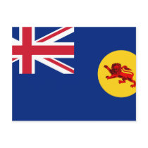 North Borneo, Malaysia flag Post Cards