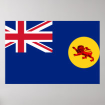 North Borneo, Malaysia flag Posters