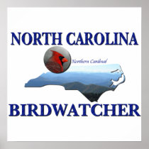 North Carolina Birdwatcher Poster