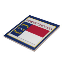 North Carolina Flag Design Tile