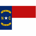 North Carolina Flag Magnet Cut Out photo sculptures