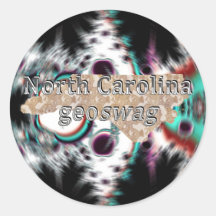 North Carolina Geocaching Supplies Sticker Geoswag