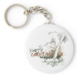 North Carolina Green Tree Keychain