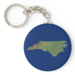 North Carolina Map Keychain