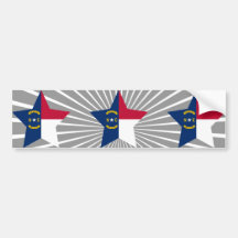 North+Carolina Star Bumper Sticker
