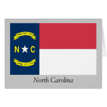 North Carolina State Flag Card