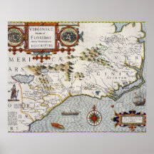 North Carolina, titled 'Virginiae item et Floridae Poster