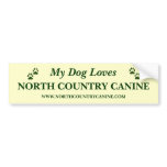 North Country Canine Bumper Sticker bumper stickers
