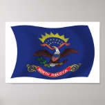 North Dakota Flag Poster Print