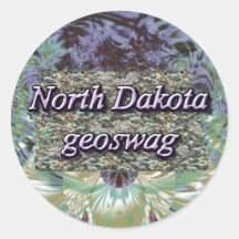 North Dakota Geocaching Supplies Stickers Geoswag