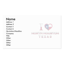North Houston, Texas Business Cards
