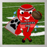 North Johnston Panthers Football Poster