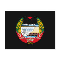 North Korea Coat of Arms Post Card