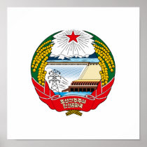 North Korea Coat of Arms Print