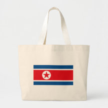 North Korea Flag Tote Bag